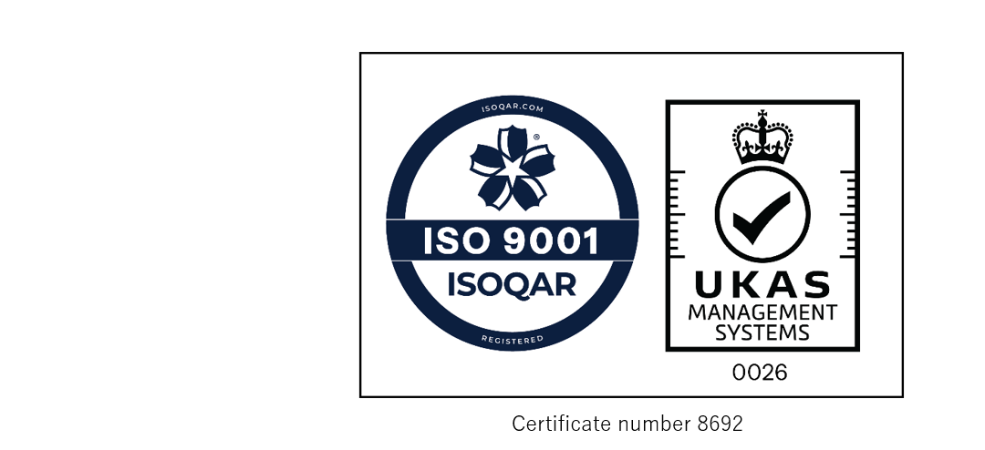 画像：ISO9001　UKAS0026　ロゴ